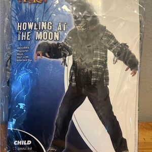 Spirit Werewolf Costume for Kids - Gray and Black small 6-8
